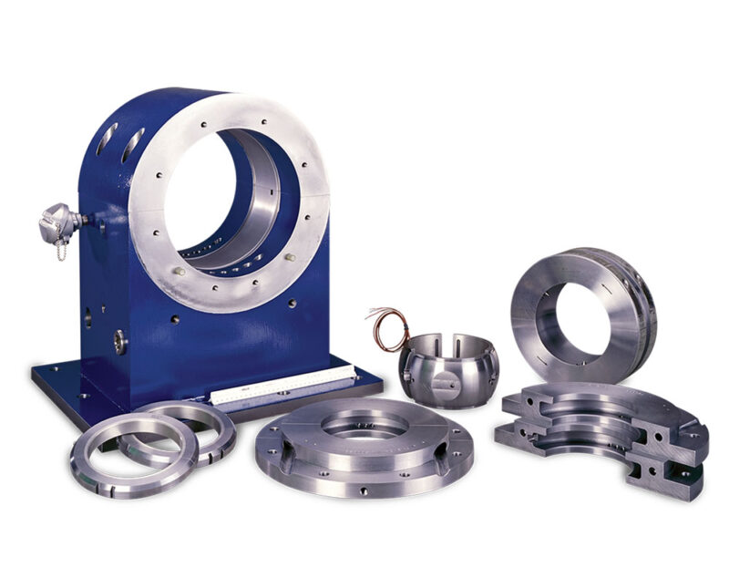 Pioneer Fluid Pivot and tilt pad journal bearings in pieces